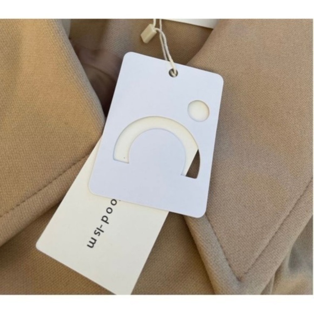 Commense Solid Oversized Pocket Button Coat Khaki… - image 16